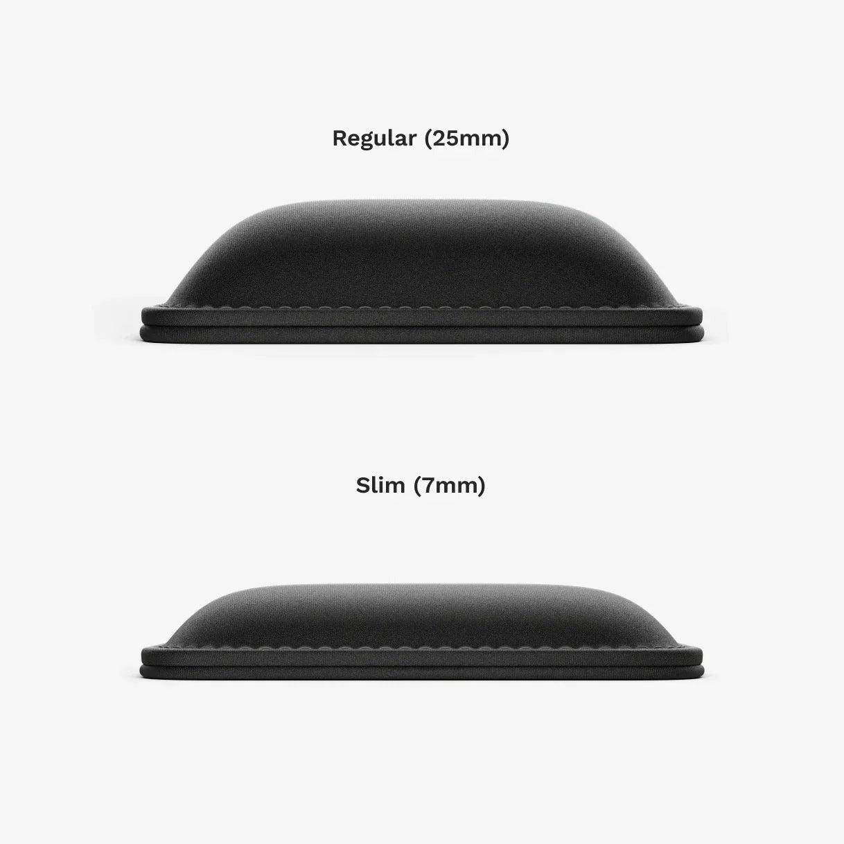 Glorious Padded Ergonomic Keyboard Wrist Rest Stitched Edges Black Stealth