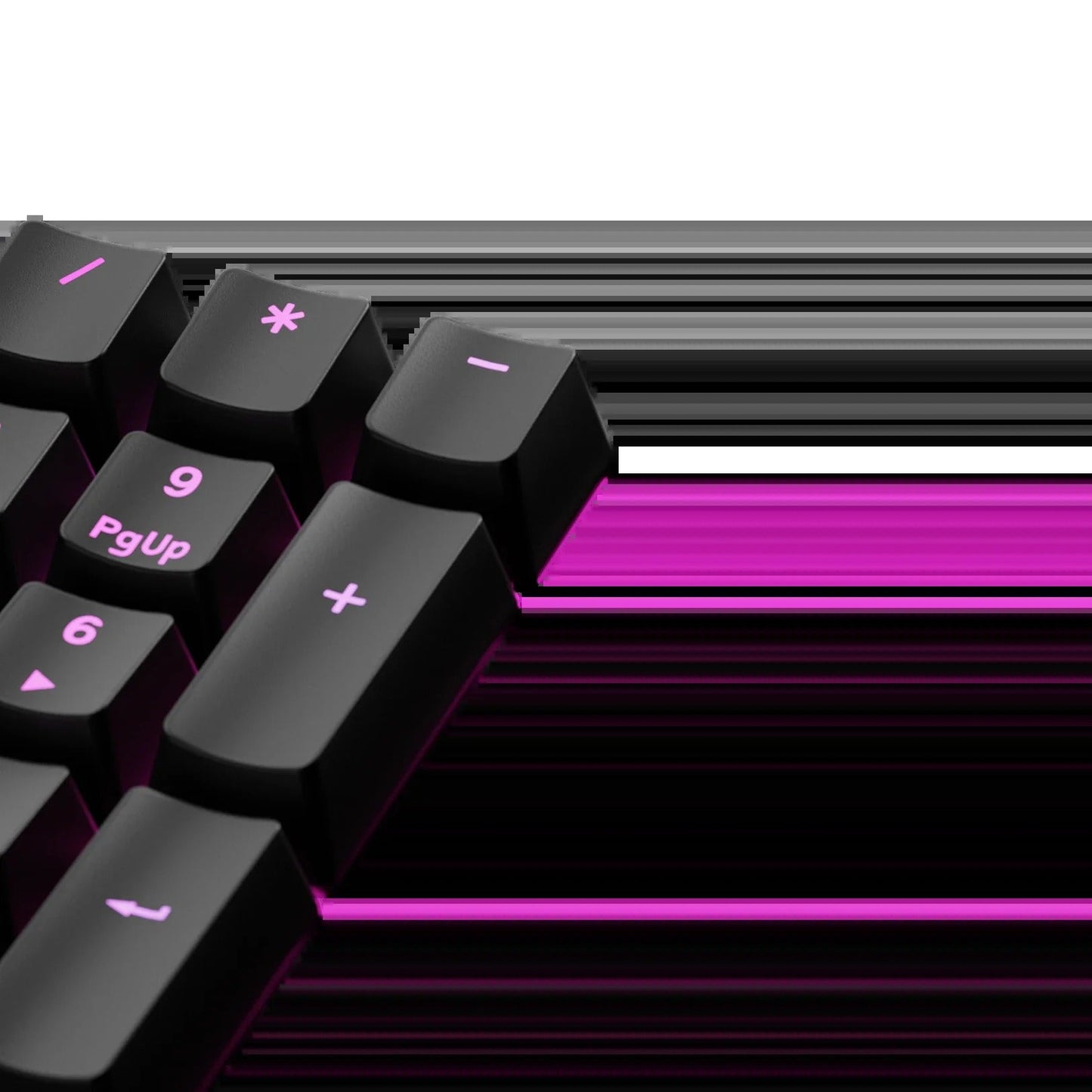 Keycaps Backlit Black US