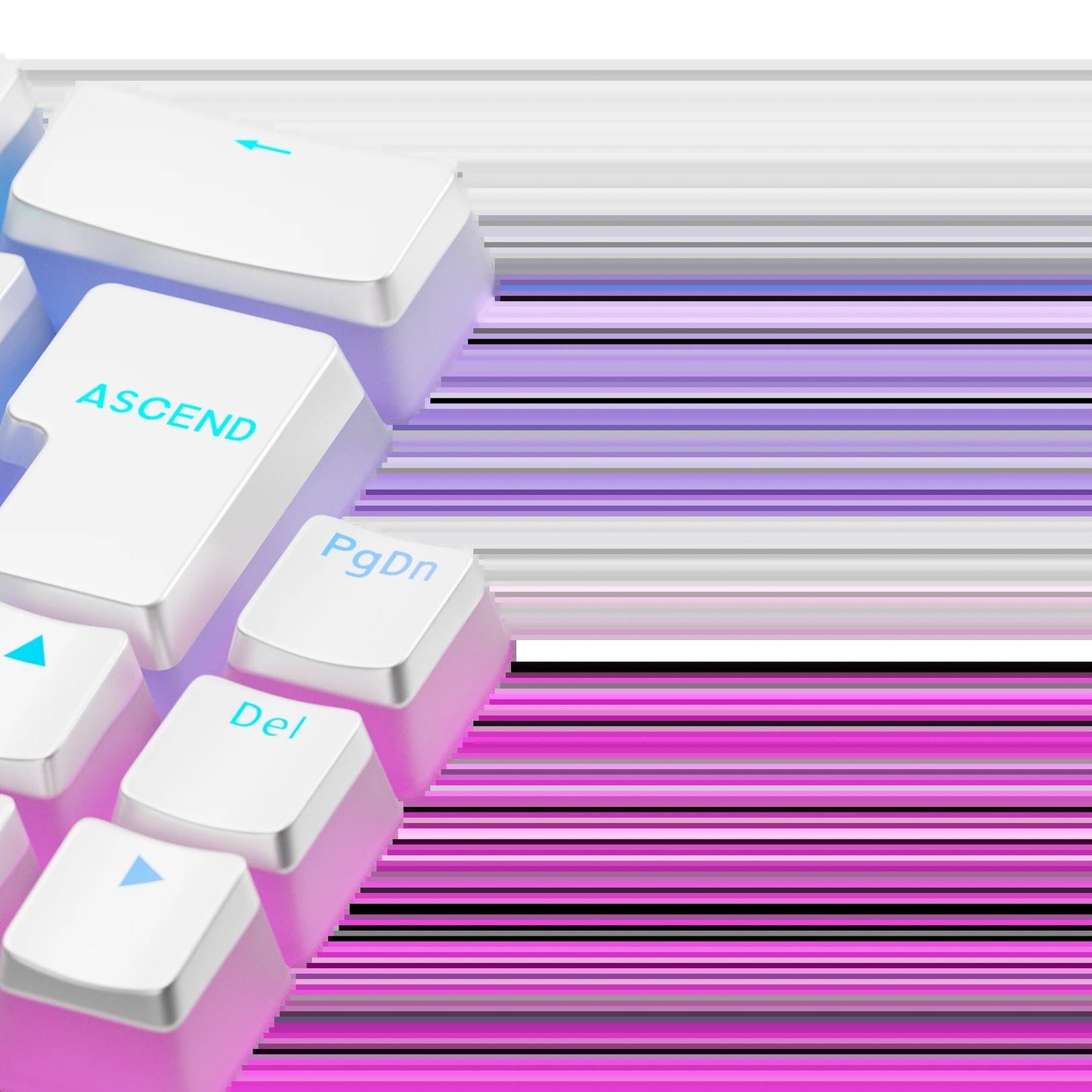 Keycaps Aura V3 White DE