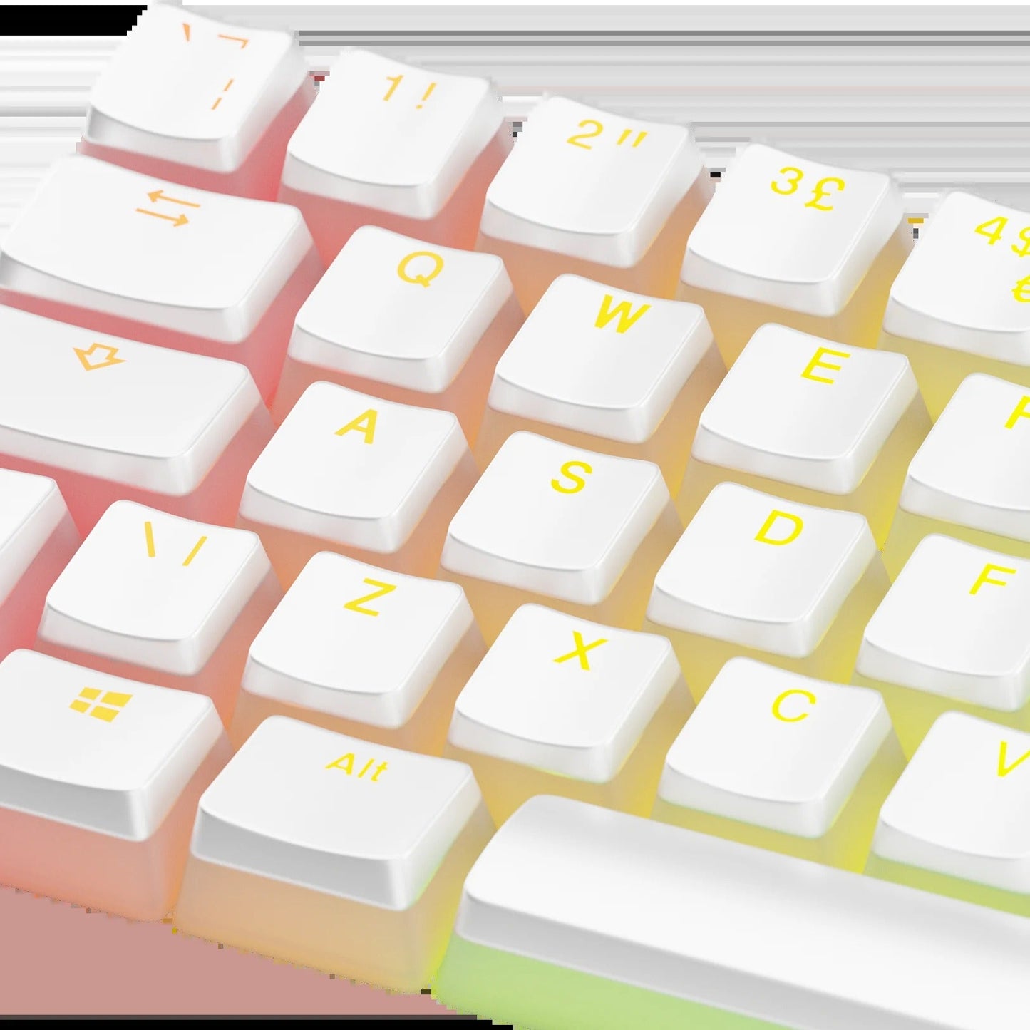 Keycaps Aura V3 White UK