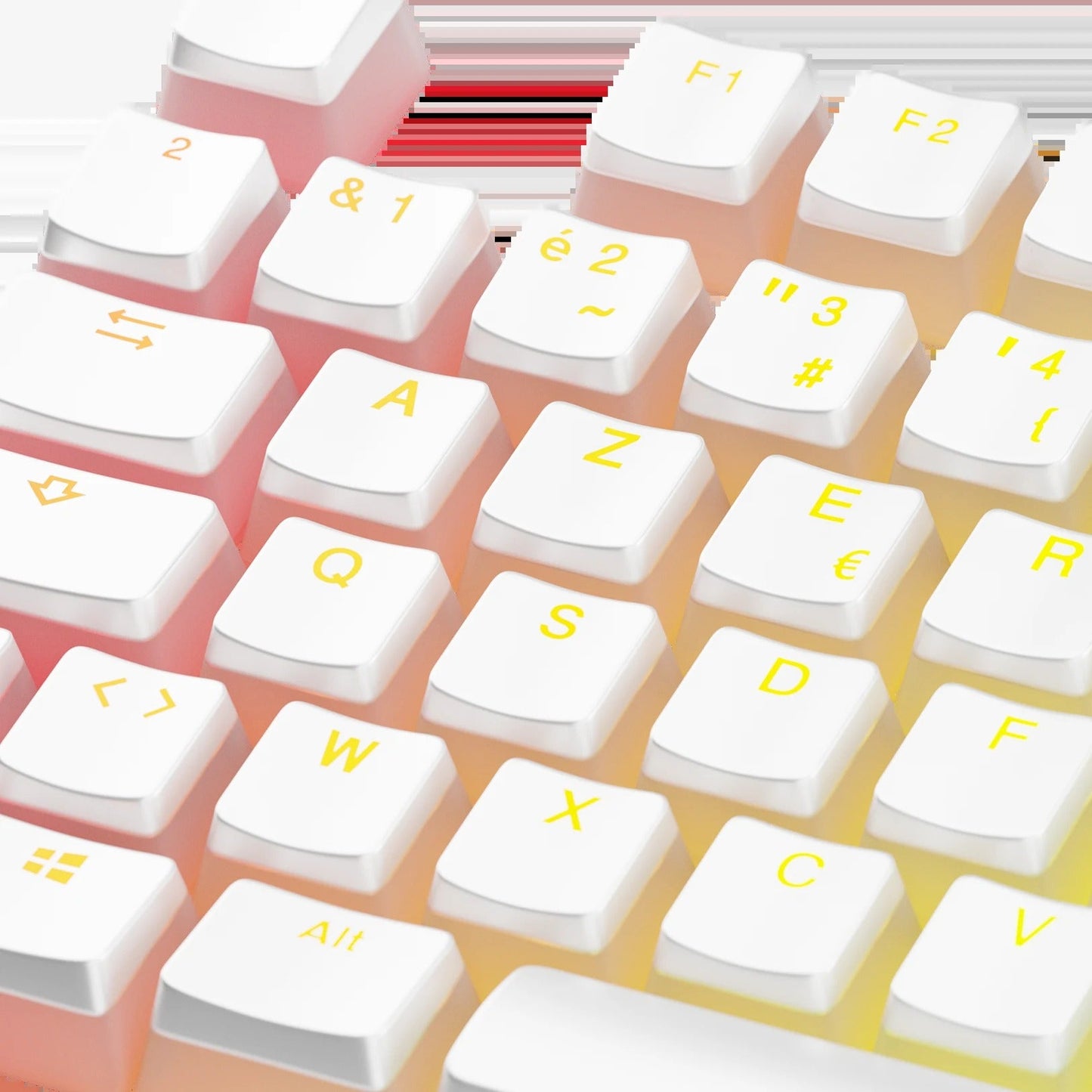 Keycaps Aura V3 White FR