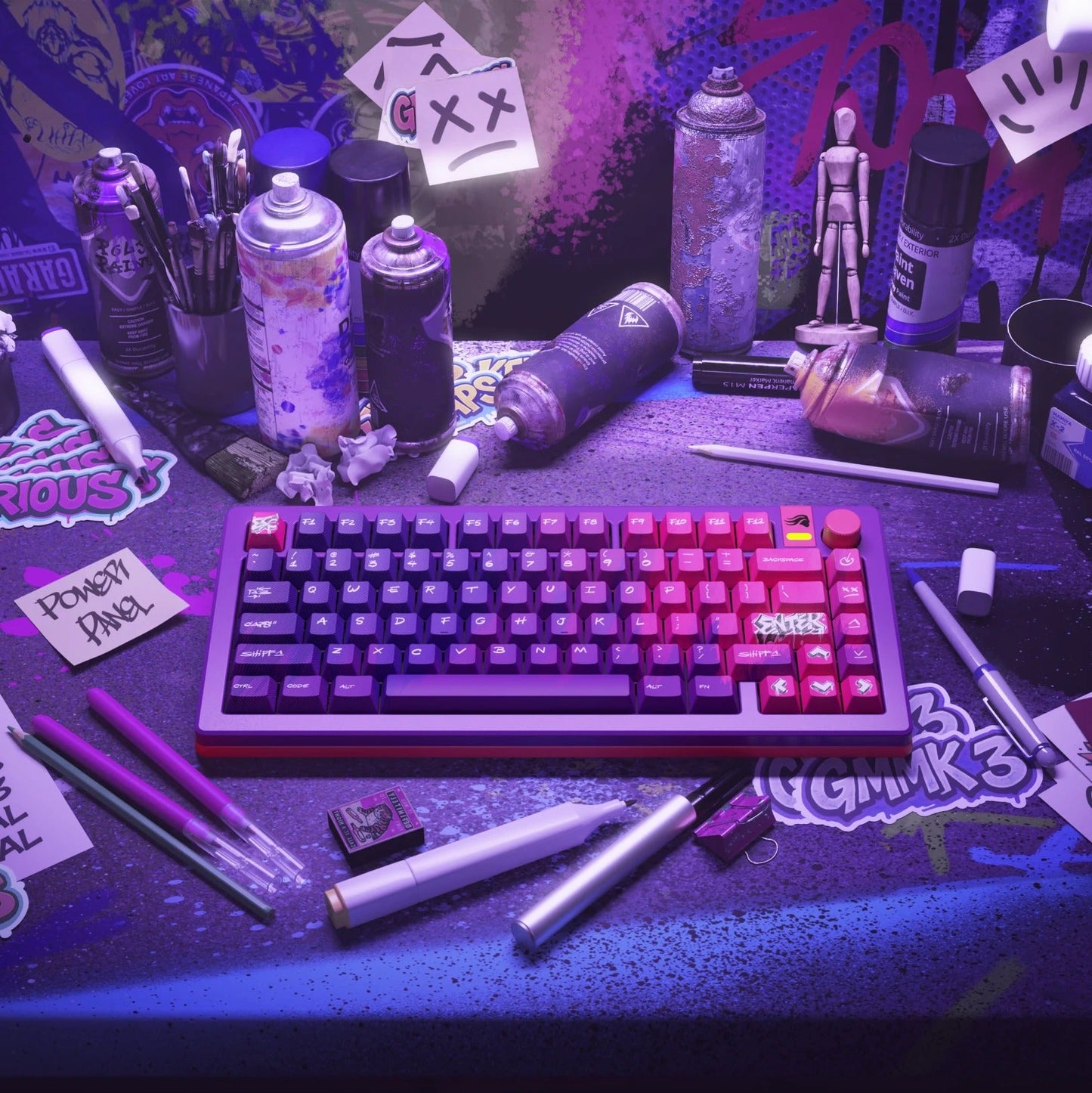 GPBT Power Panel Keycaps