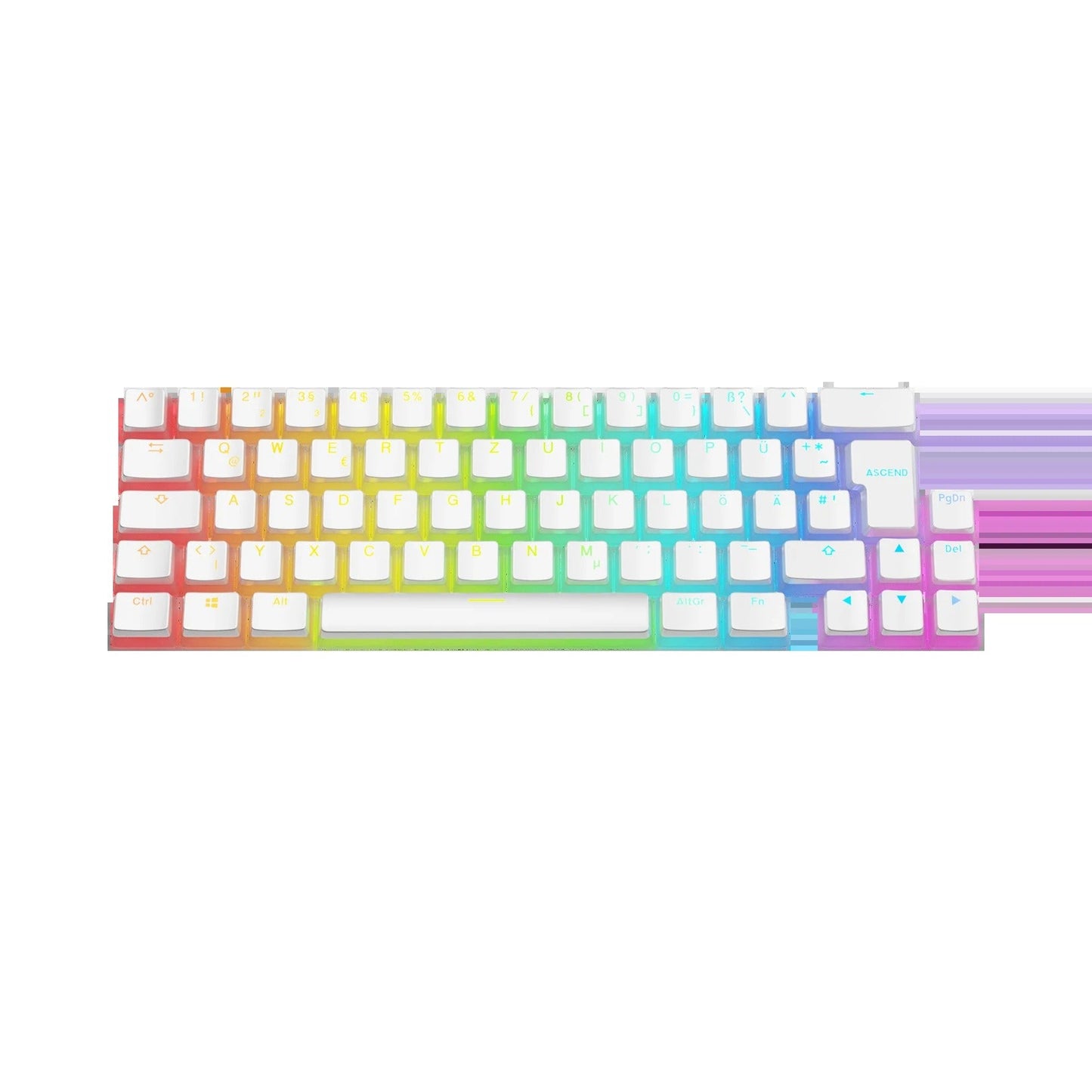 Keycaps Aura V3 White DE