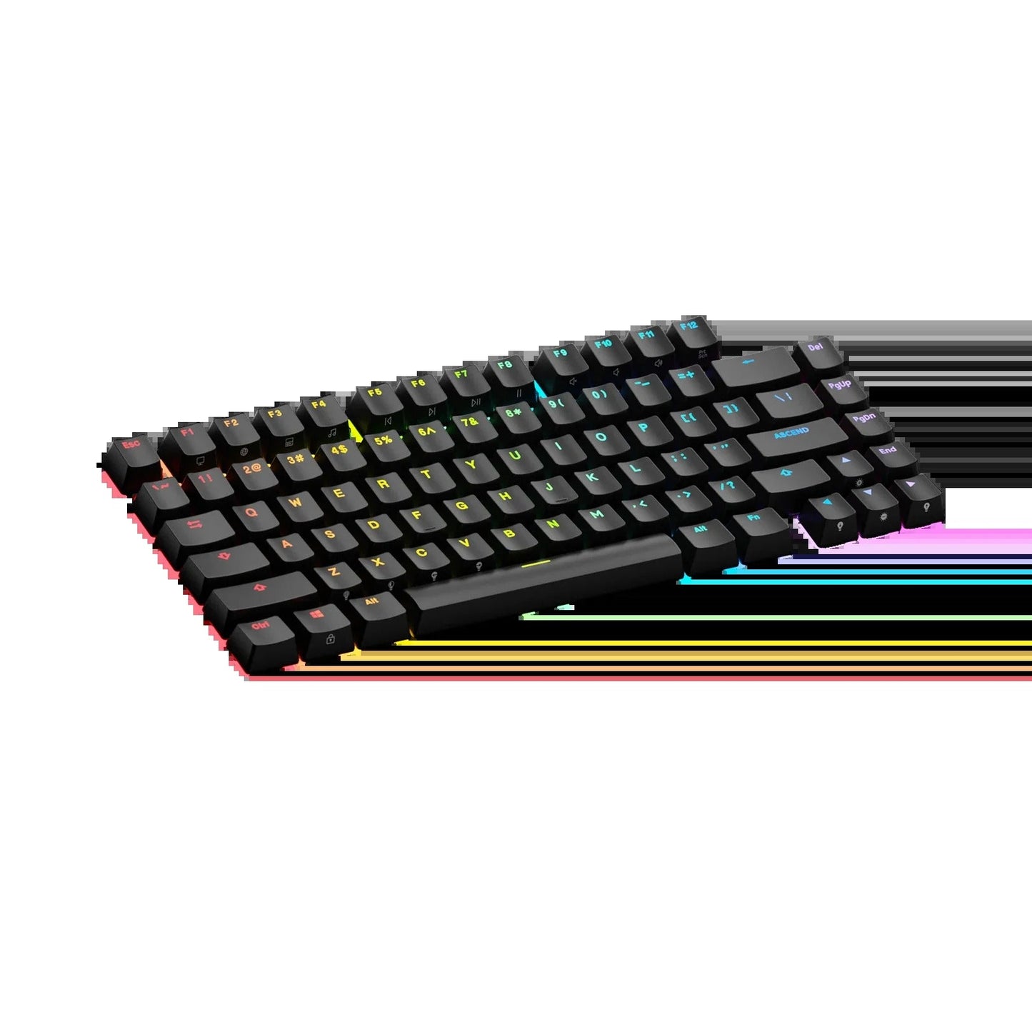 Keycaps Backlit Black US