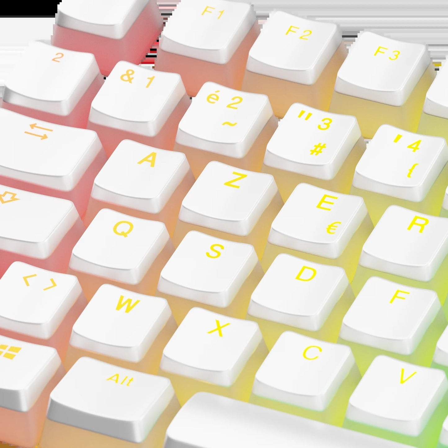 Keycaps Aura V3 White FR