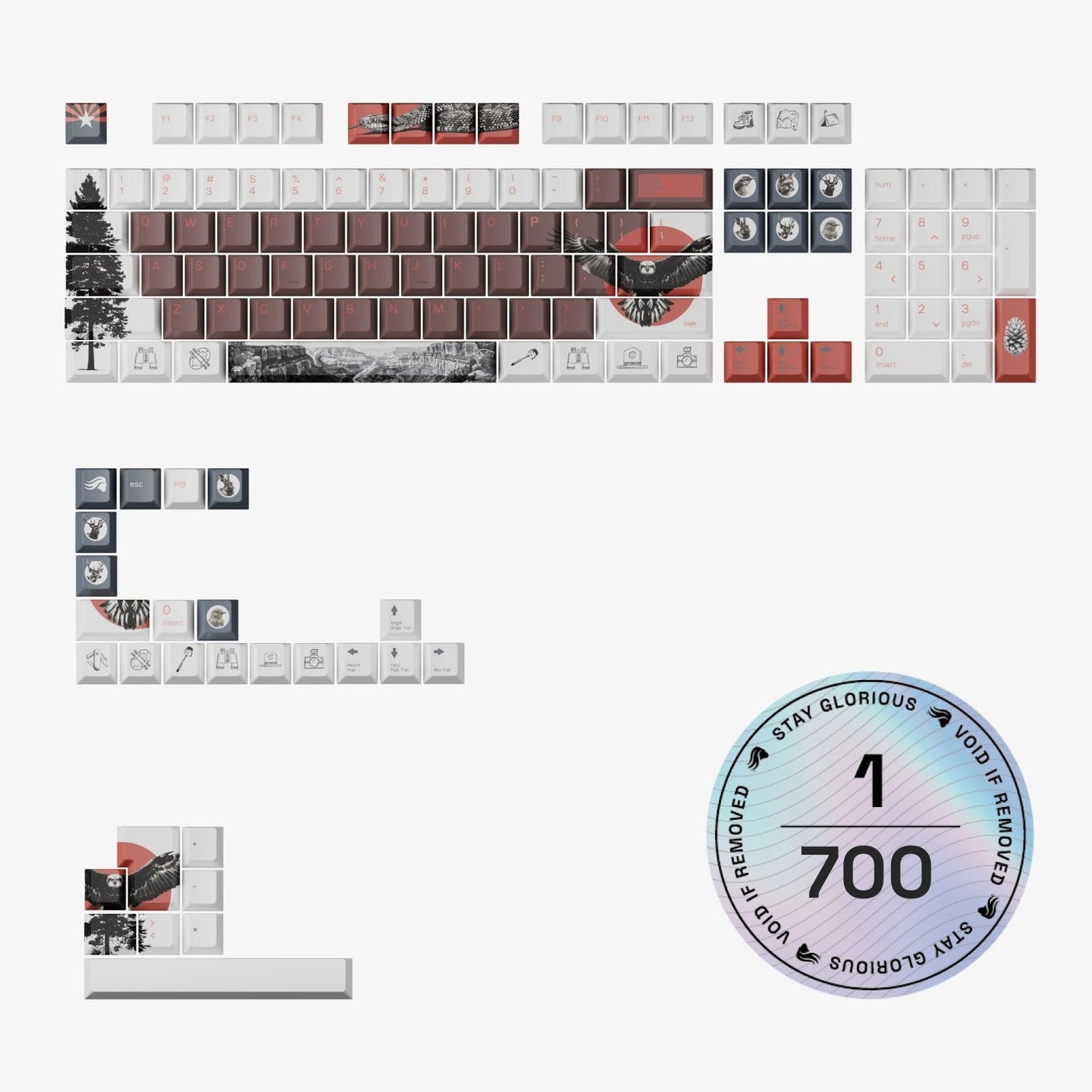 NPCA + Glorious GPBT National Parks Collection Keycaps