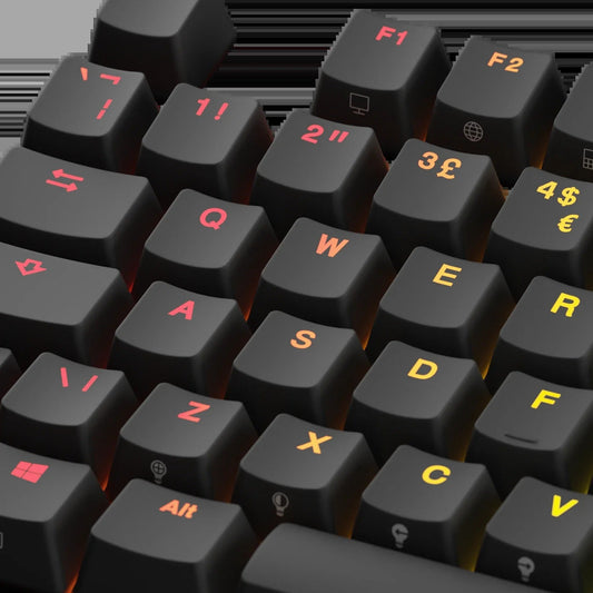Keycaps Backlit Black UK