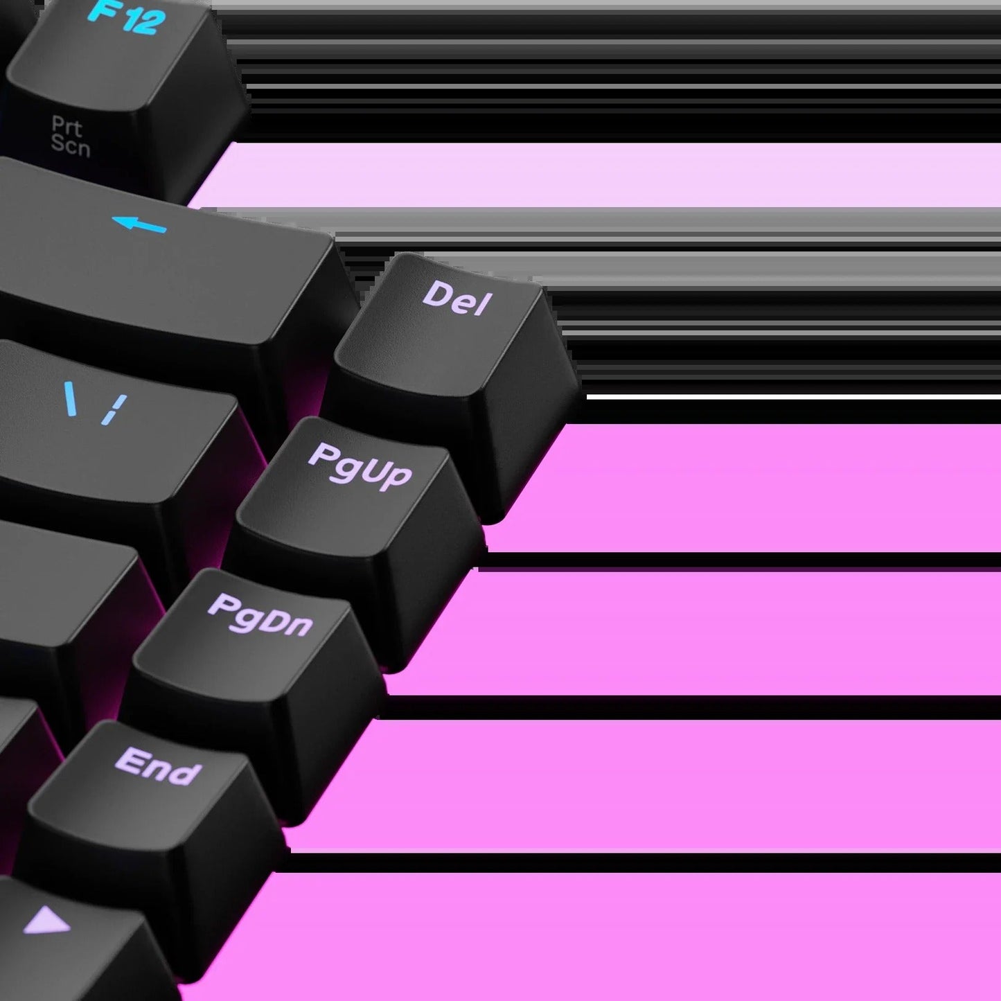 Keycaps Backlit Black US