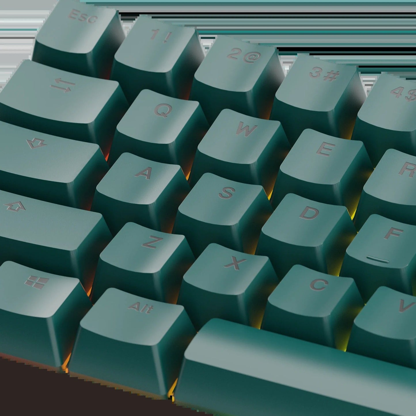 Keycaps Basics Totem Green US