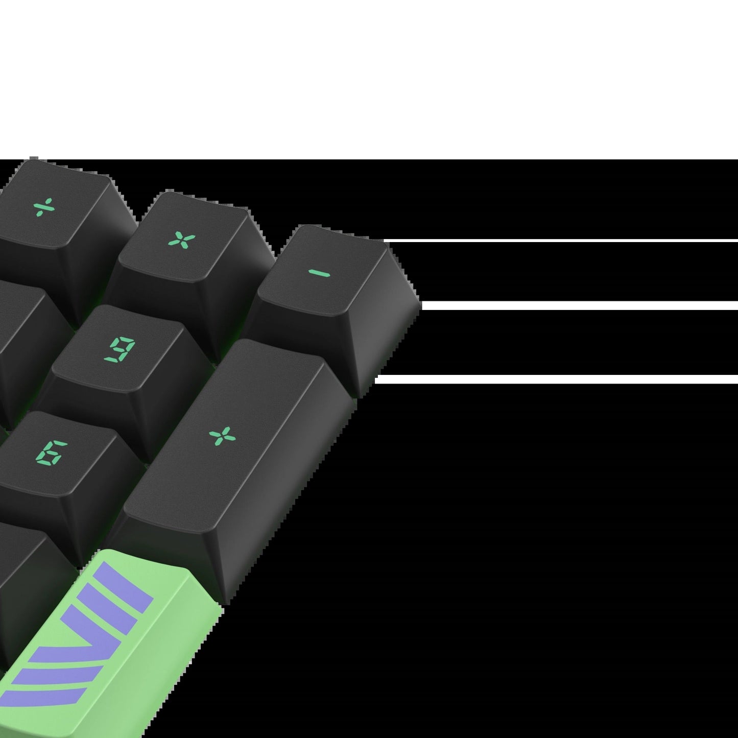Keycaps Zero One US