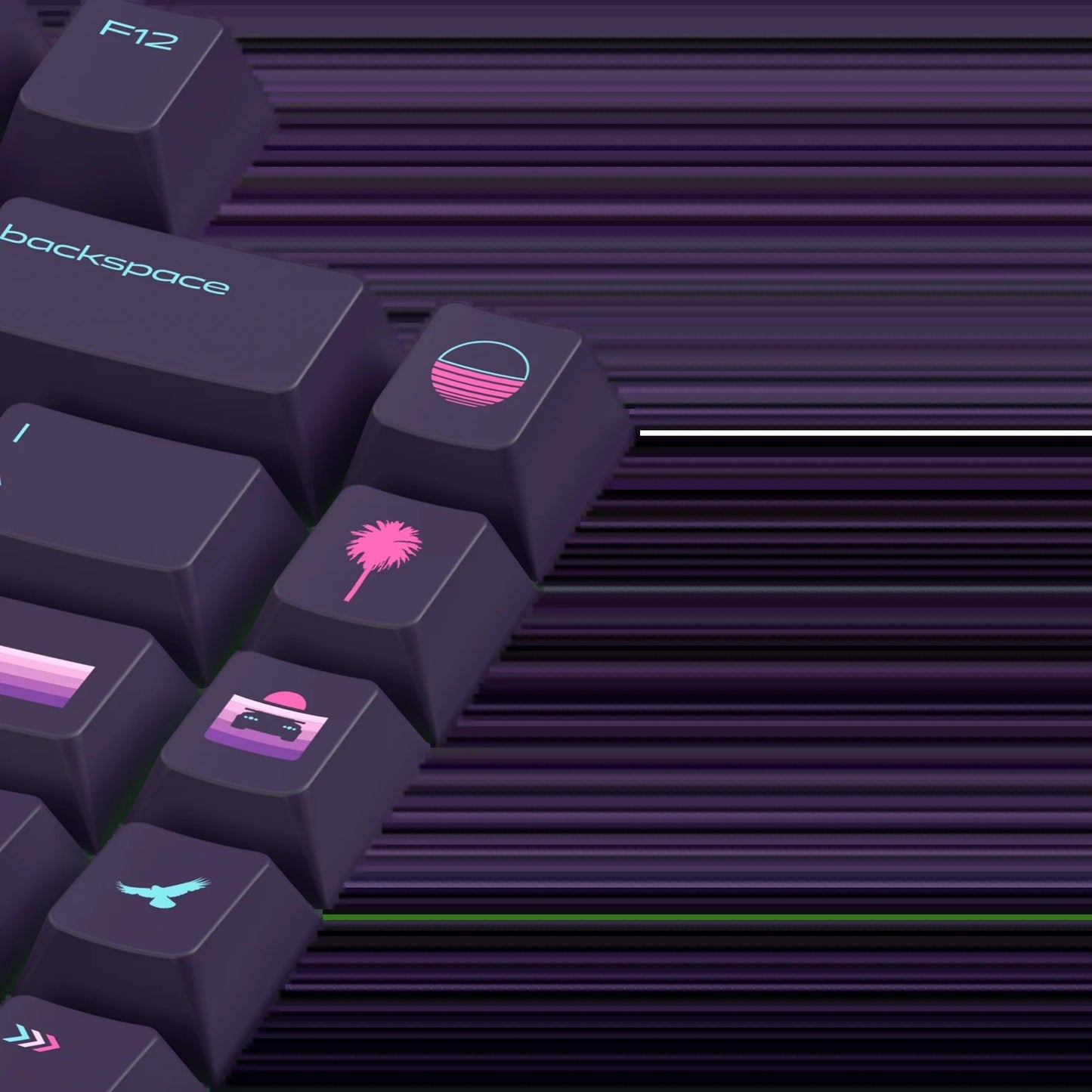 Keycaps Limited Edition Synth Sunset US