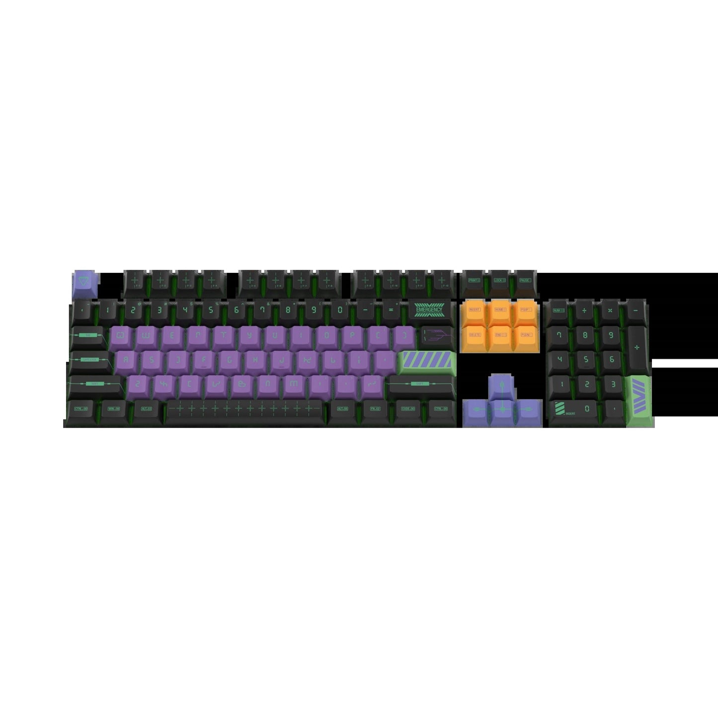 Keycaps Zero One US