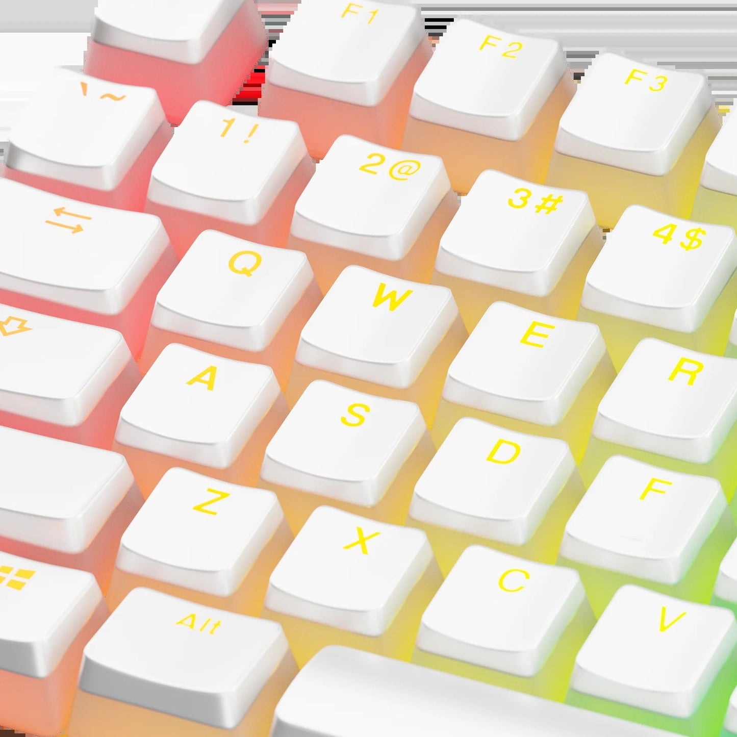 Keycaps Aura V3 White US