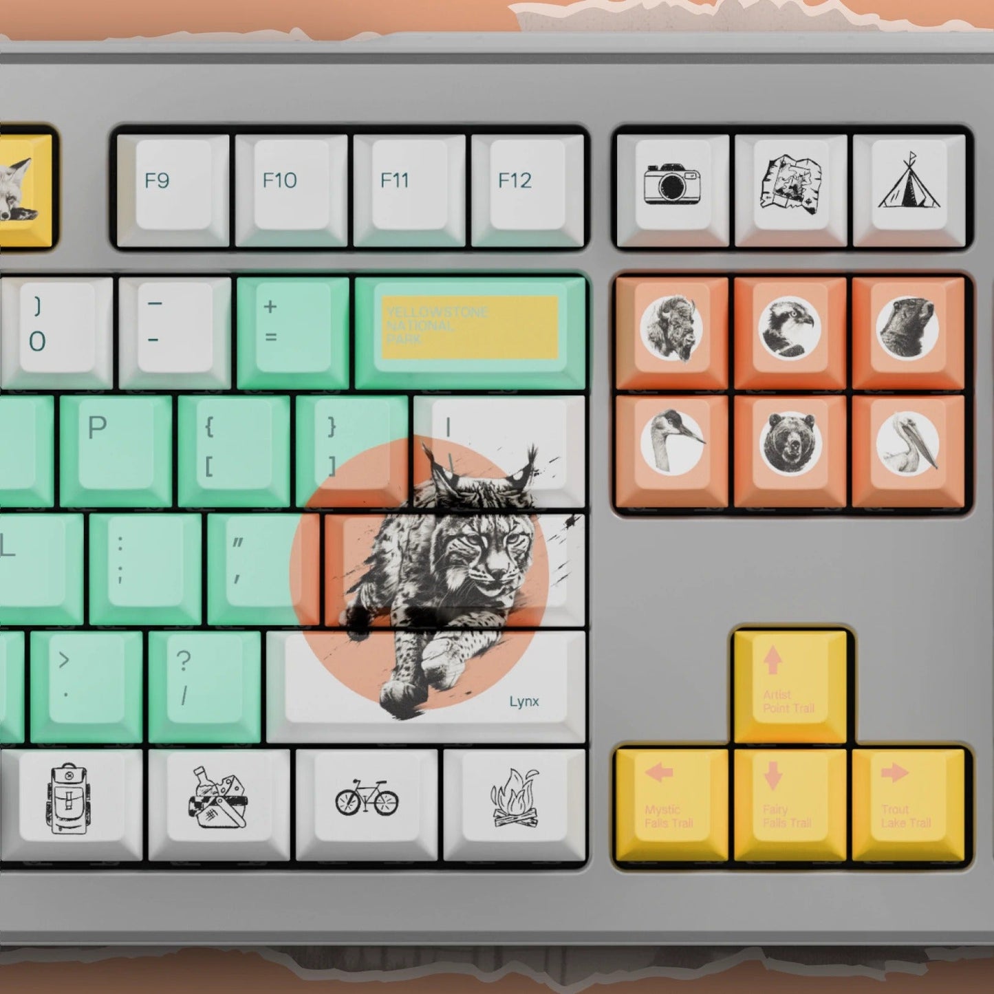 NPCA + Glorious GPBT National Parks Collection Keycaps