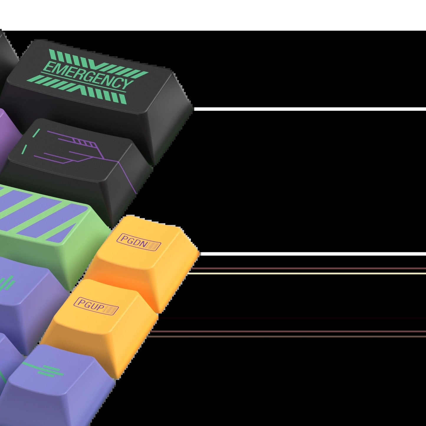 Keycaps Zero One US