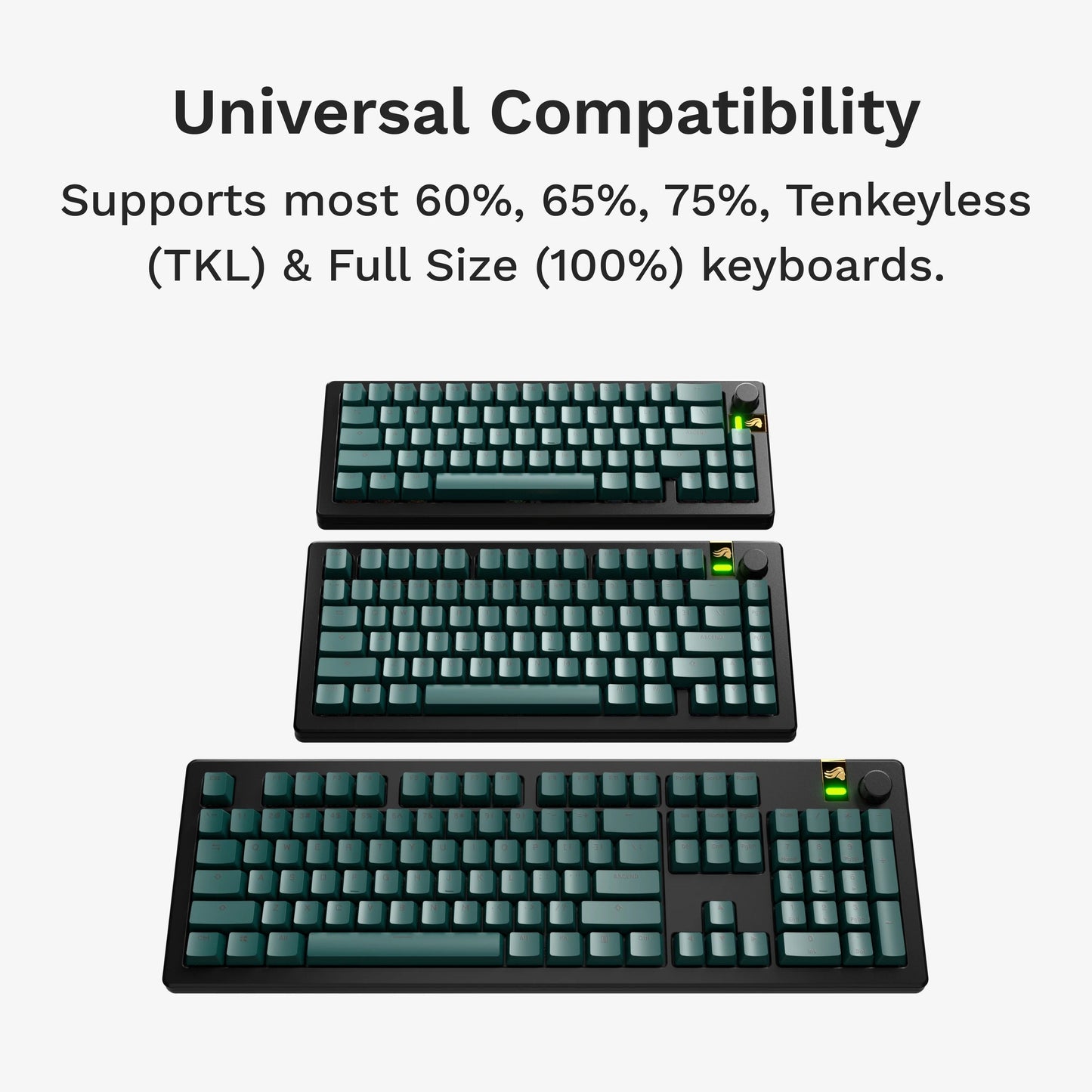 GPBT Totem Green Basics Keycaps