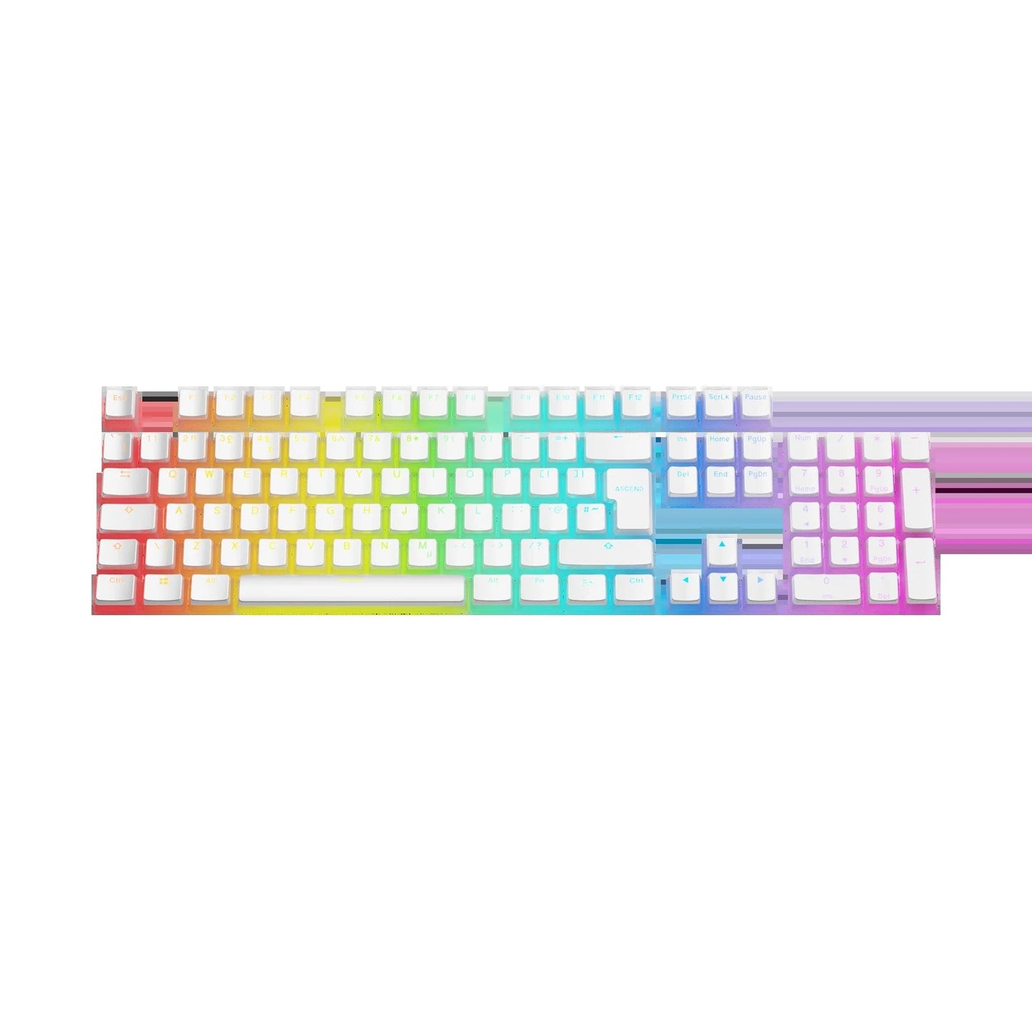 Keycaps Aura V3 White UK