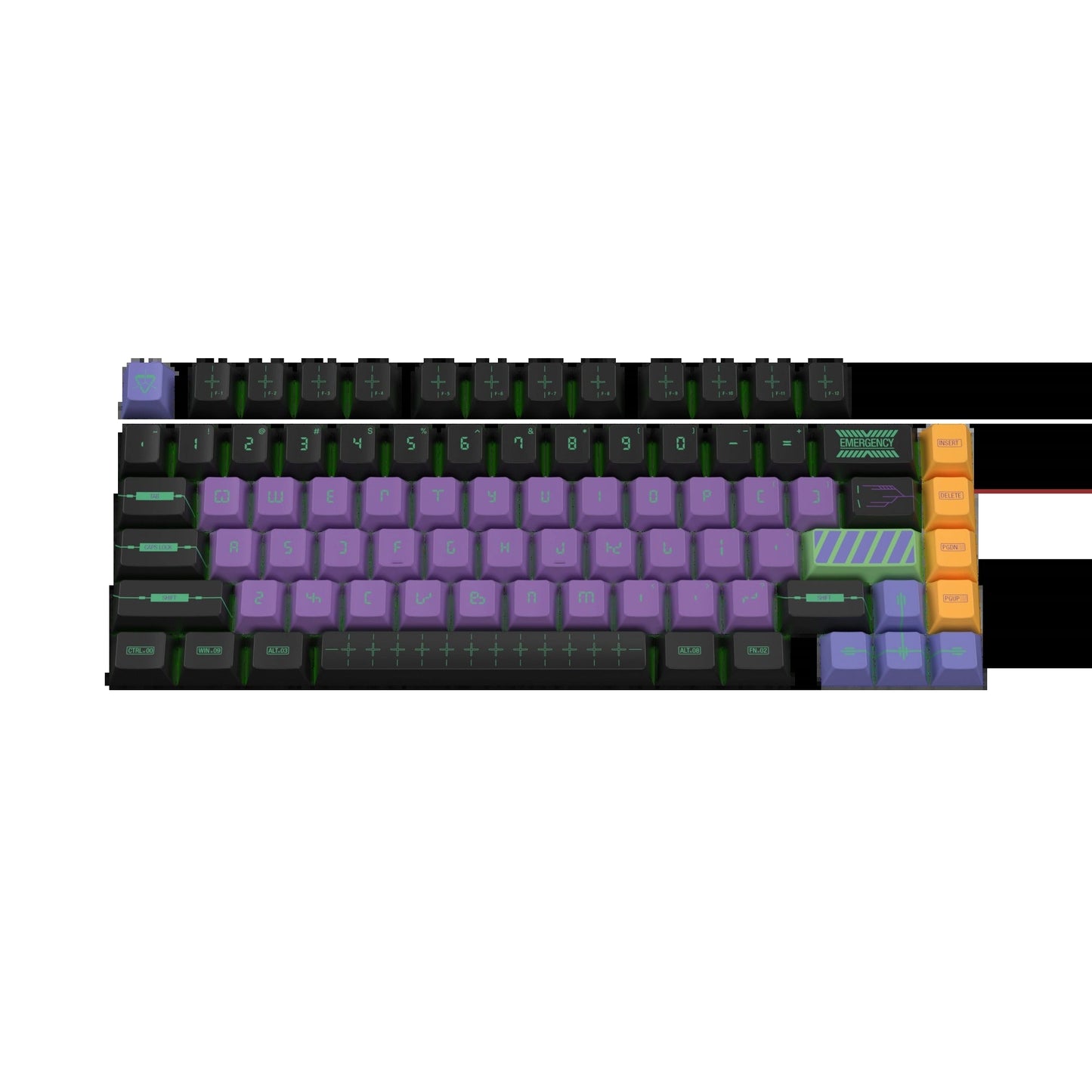Keycaps Zero One US