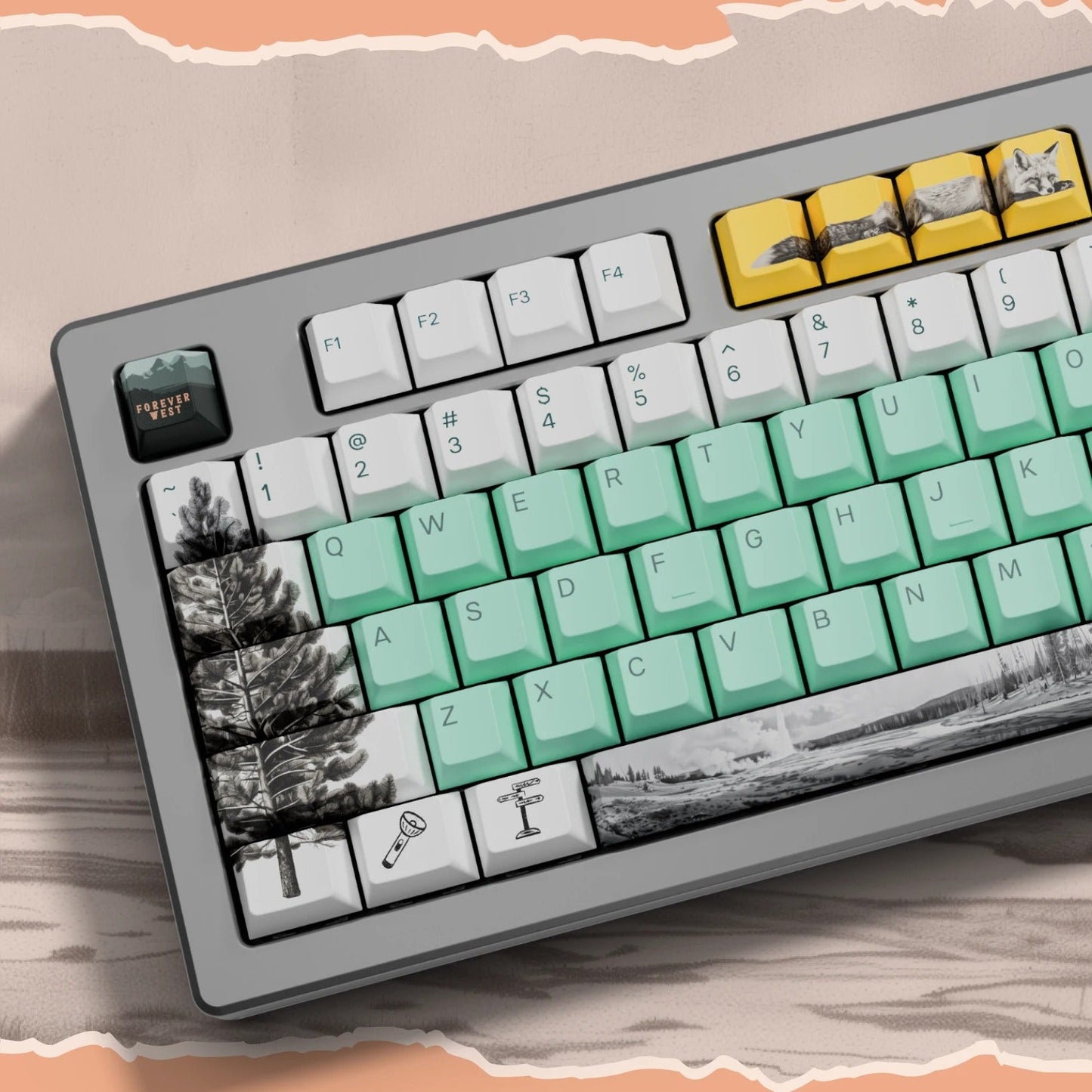 NPCA + Glorious GPBT National Parks Collection Keycaps