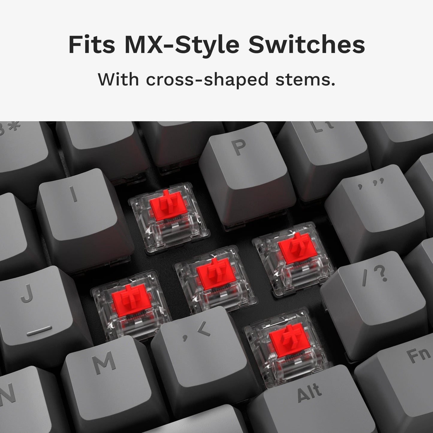 GPBT Armor Grey Basics Keycaps