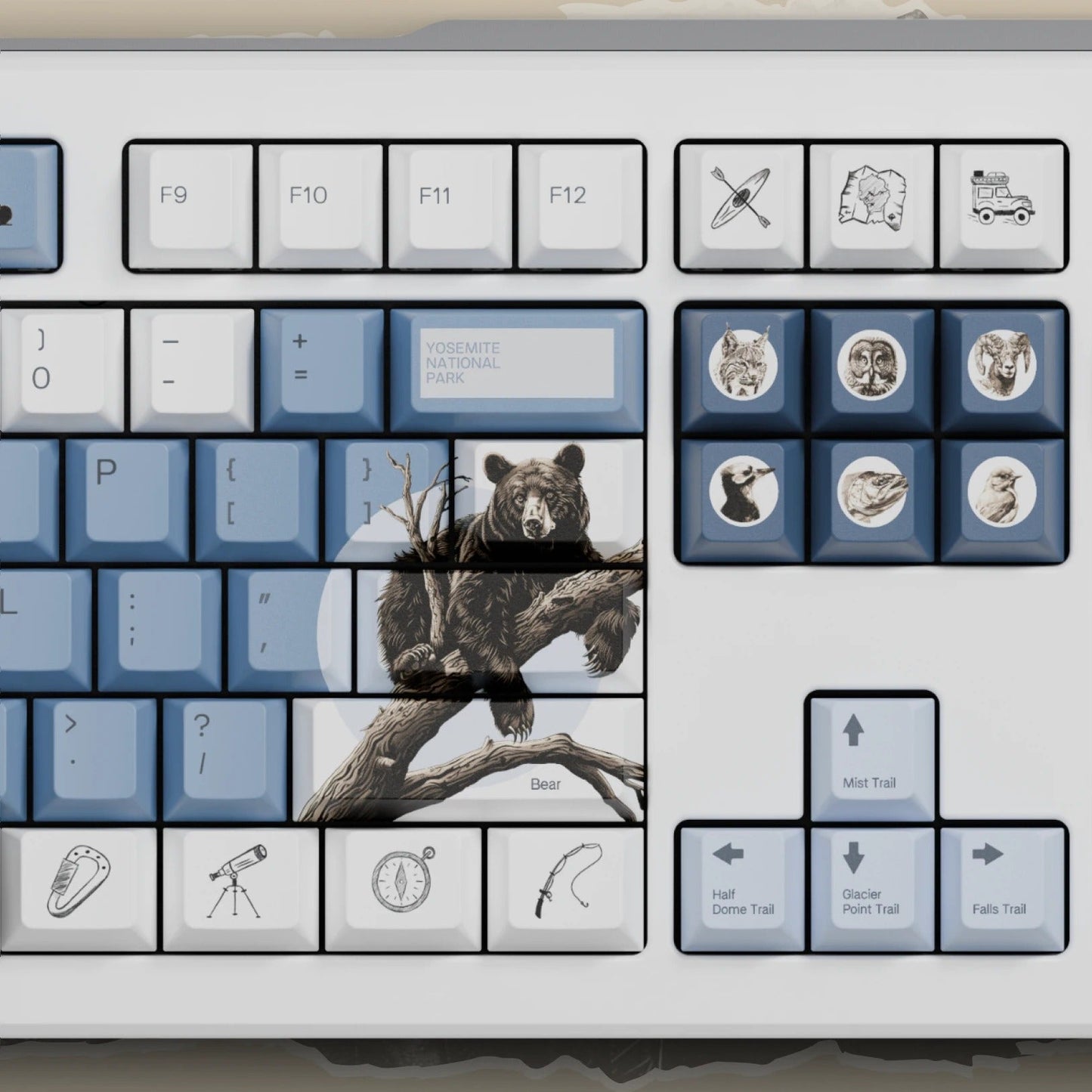 NPCA + Glorious GPBT National Parks Collection Keycaps