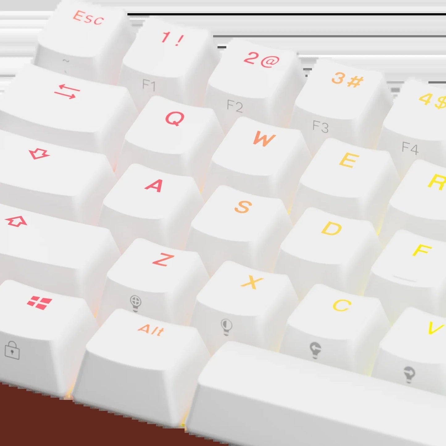 Keycaps Backlit White US