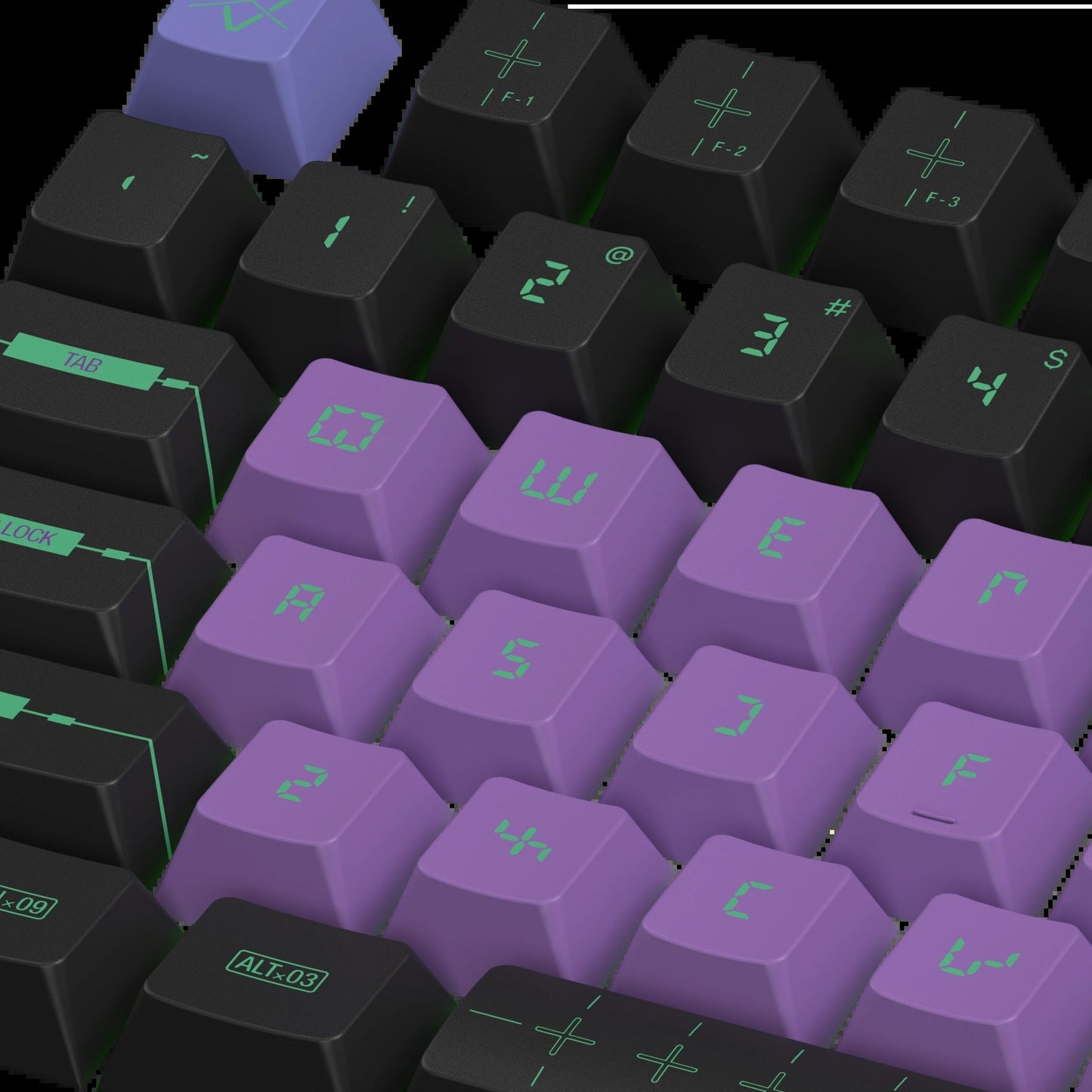Keycaps Zero One US