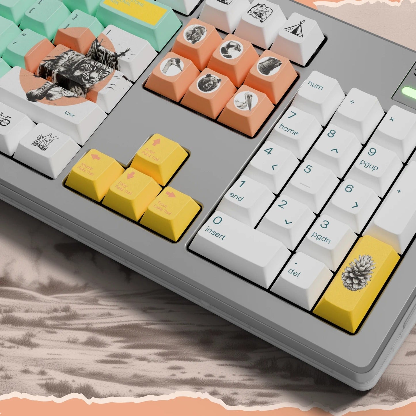 NPCA + Glorious GPBT National Parks Collection Keycaps