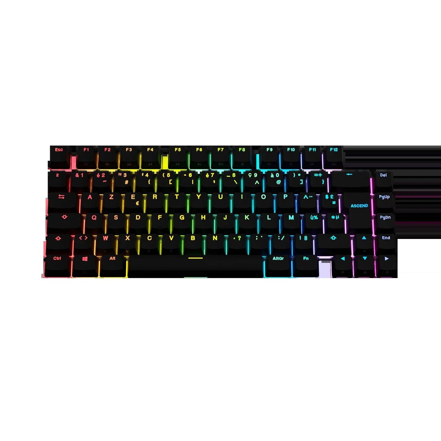 Keycaps Backlit Black FR