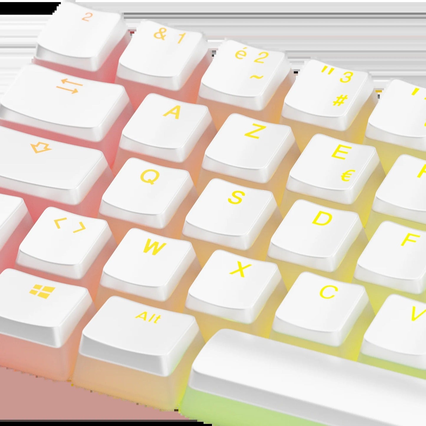 Keycaps Aura V3 White FR