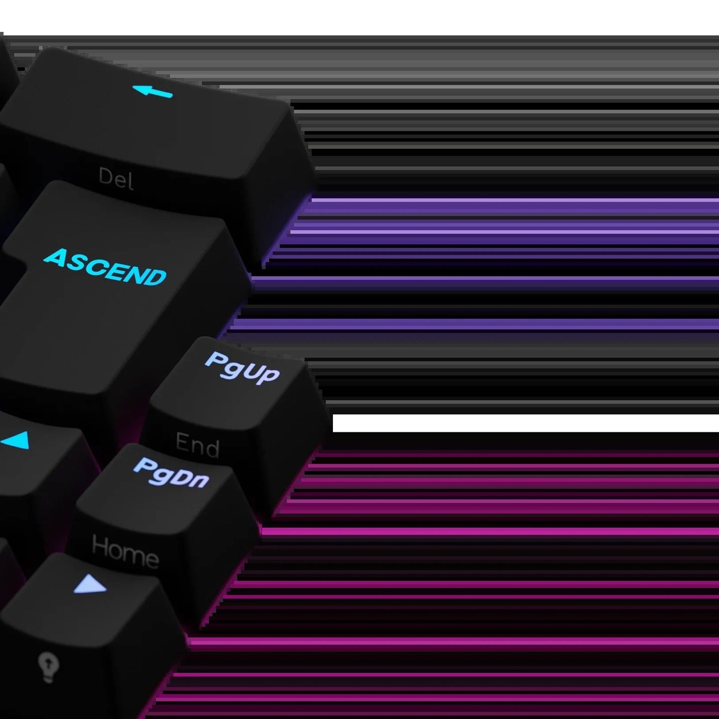 Keycaps Backlit Black UK