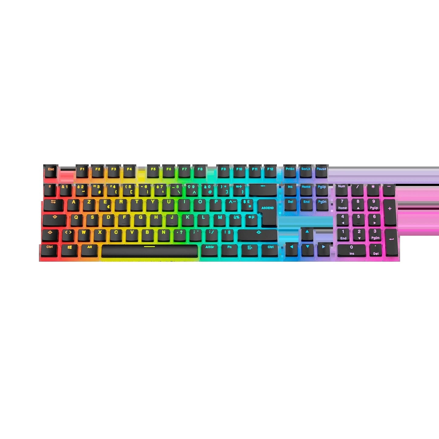Keycaps Aura V3 Black FR