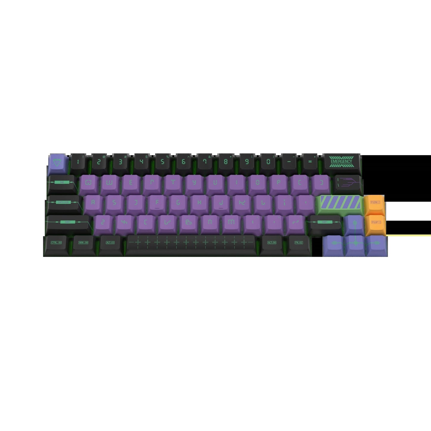 Keycaps Zero One US