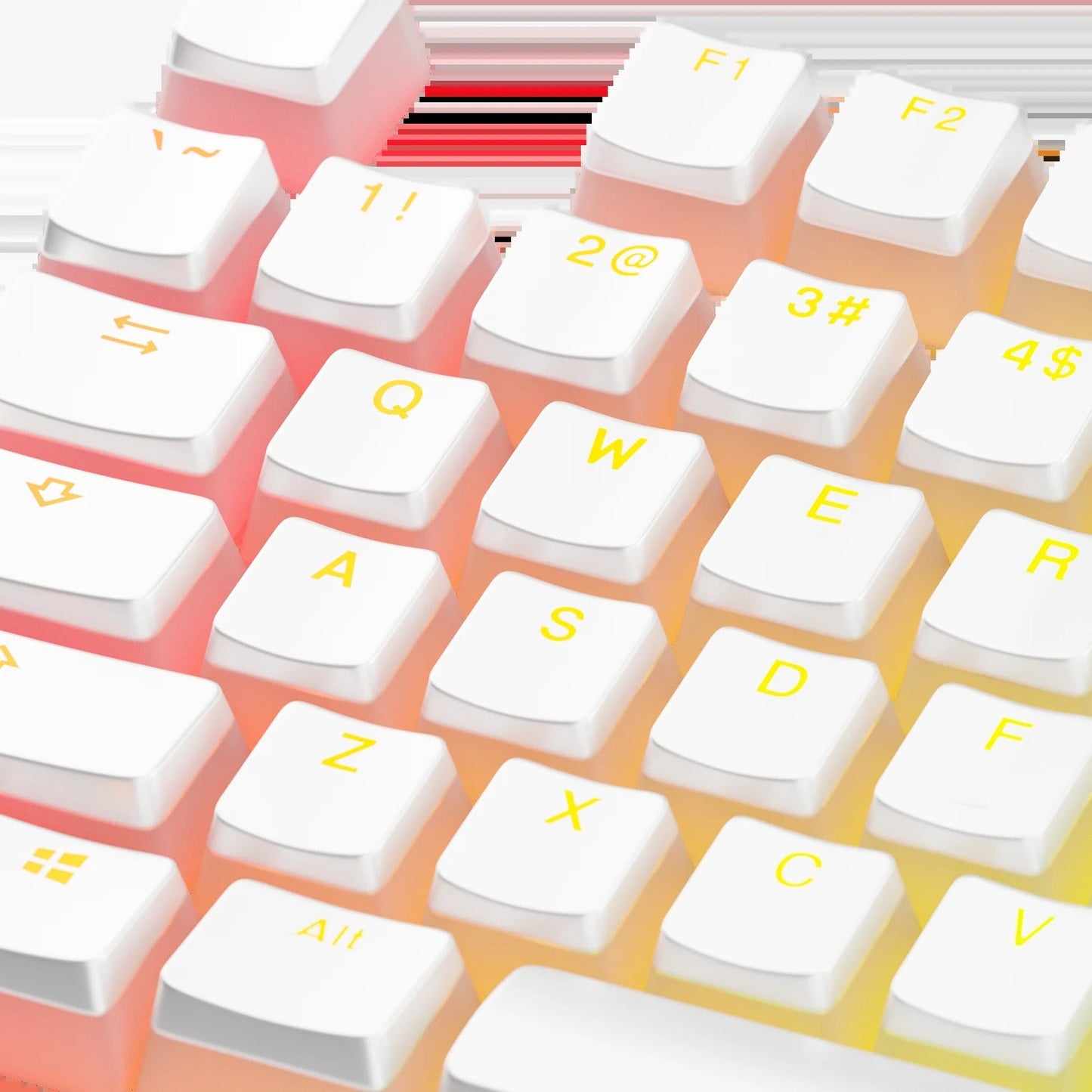Keycaps Aura V3 White US