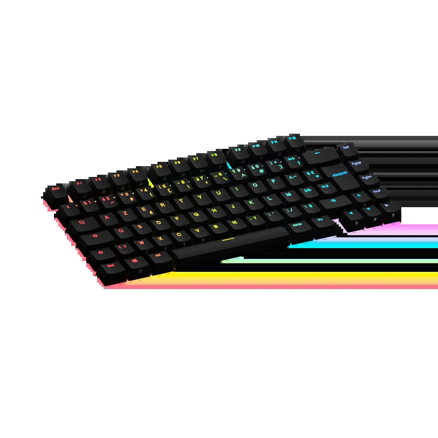 Keycaps Backlit Black FR