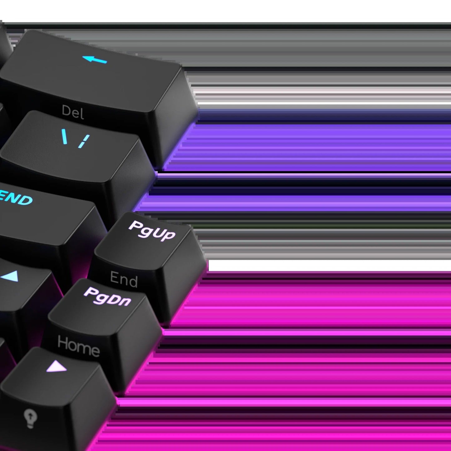 Keycaps Backlit Black US