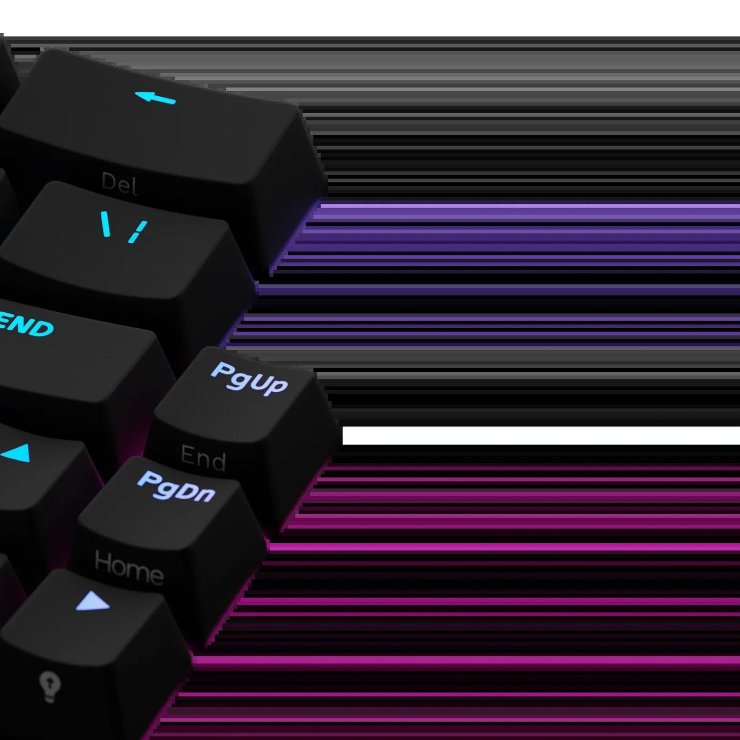 Keycaps Backlit Black US