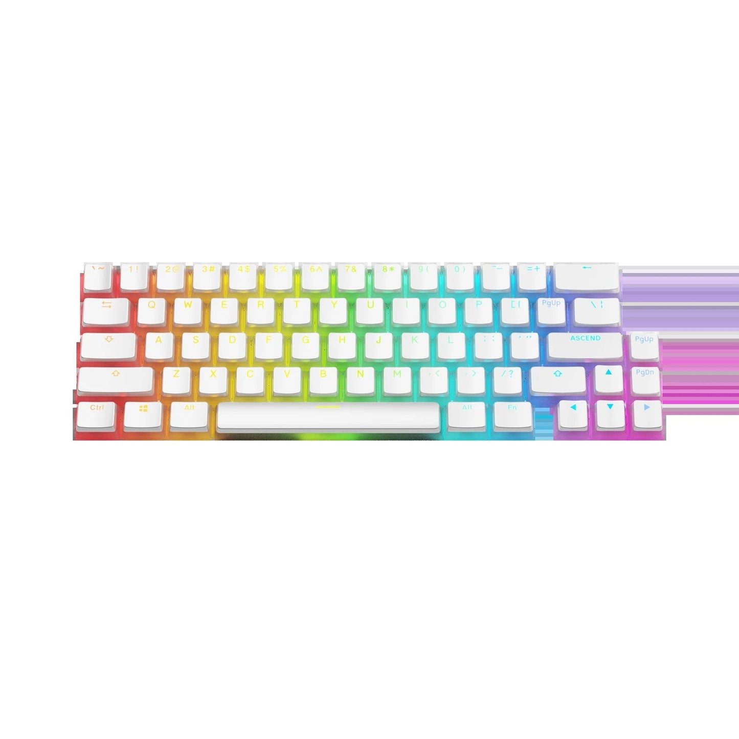 Keycaps Aura V3 White US