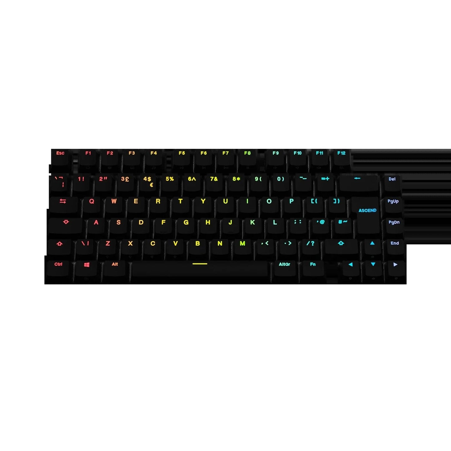 Keycaps Backlit Black UK