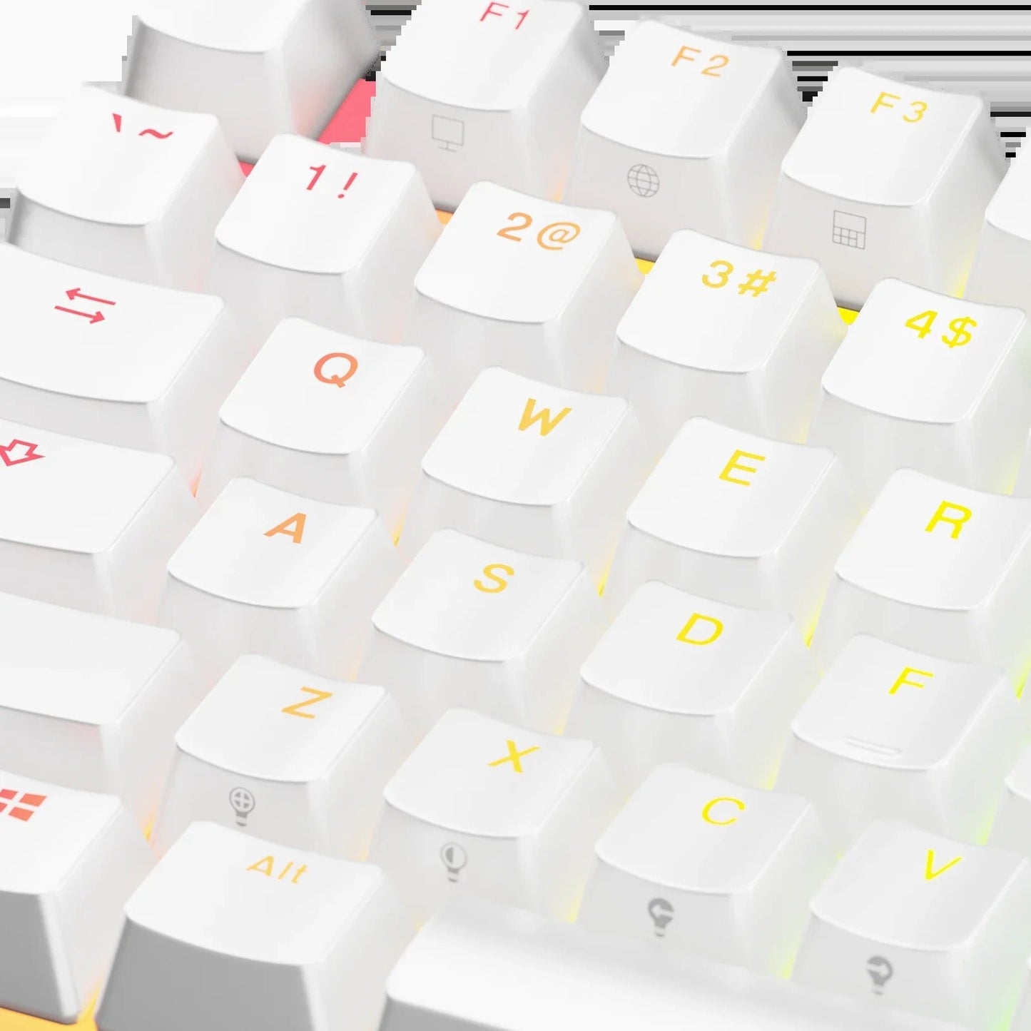 Keycaps Backlit White US