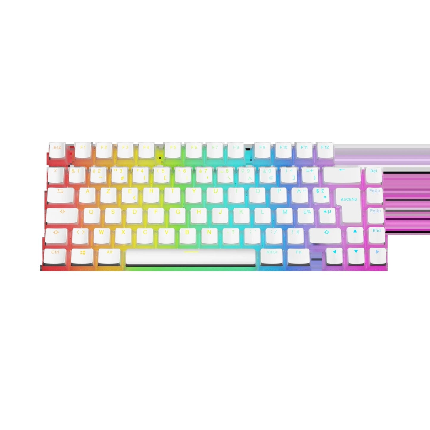Keycaps Aura V3 White FR