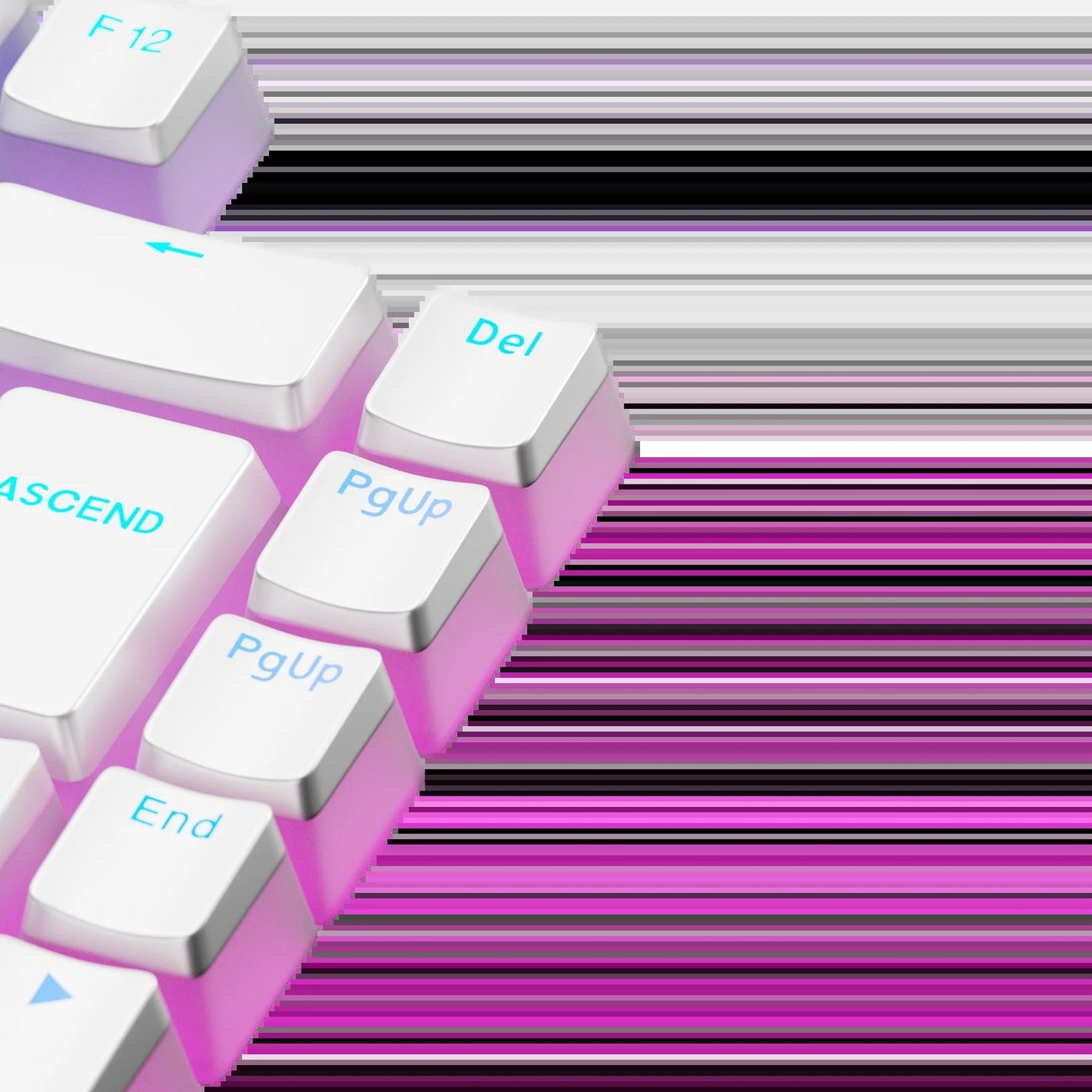 Keycaps Aura V3 White DE