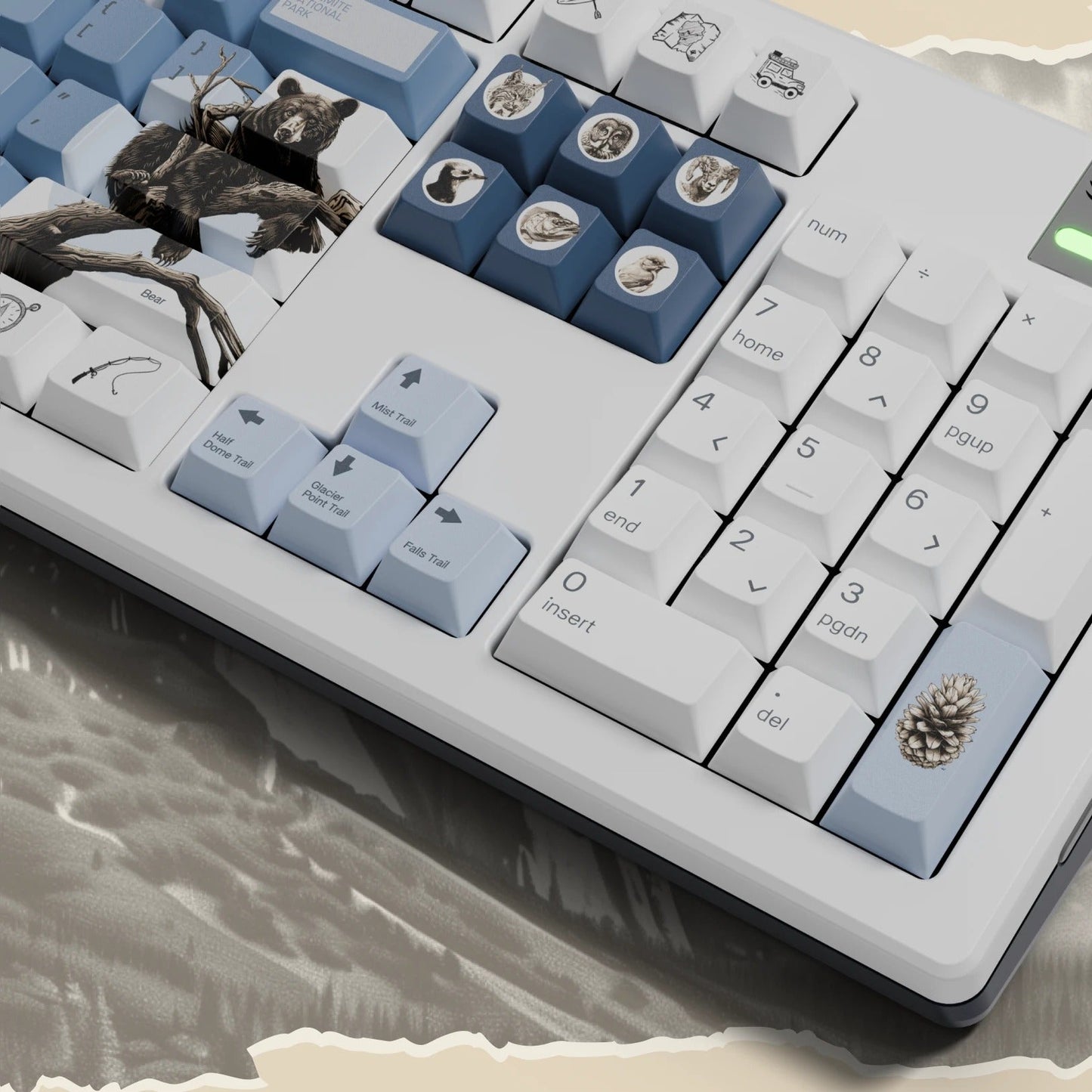NPCA + Glorious GPBT National Parks Collection Keycaps